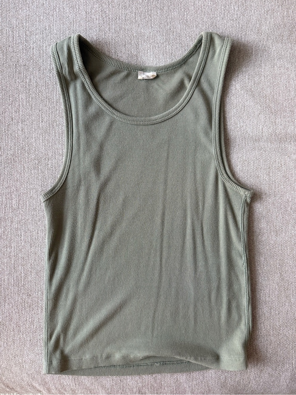 Wilfred Olive Ribbed Tank Top
